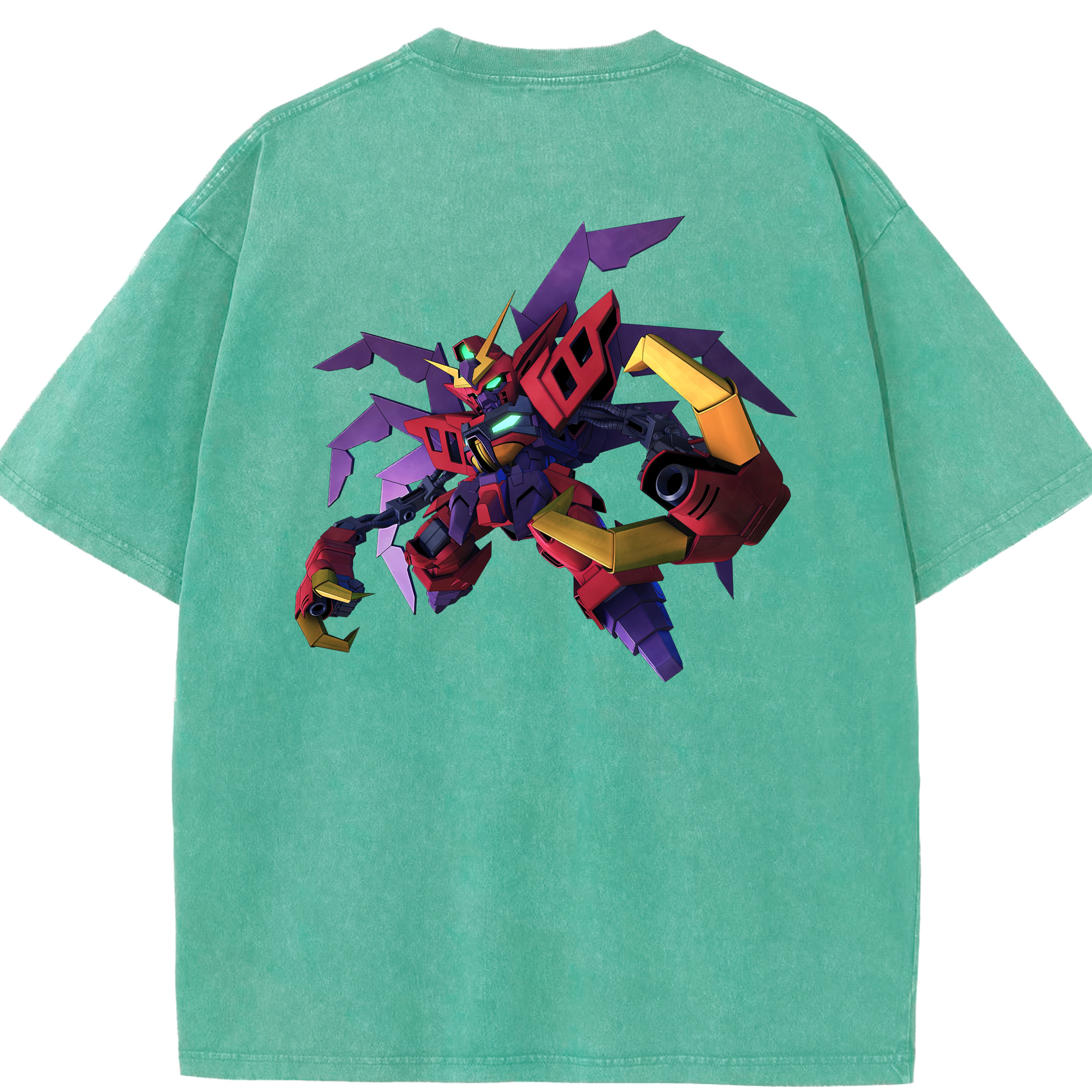 （画像用） 機動戦士ガンダム Mobile Suit Gundam 綿100% ヴィンテージ風 半袖Tシャツ（背面プリント）